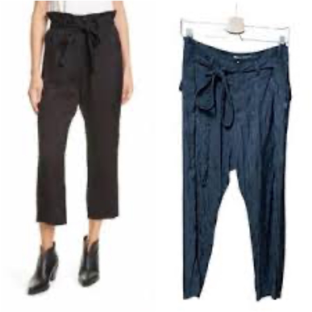 THE GREAT. Convertible black cropped pants size 3